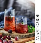 KROSNO Water Juice Drinking Glasses, Set of 6, 12.9 oz, Avant-Garde Collection, Crystal Glass, Lightweight Everyday Drinking Glasses, Multi-Purpose, Dishwasher Safe, Made in Europe