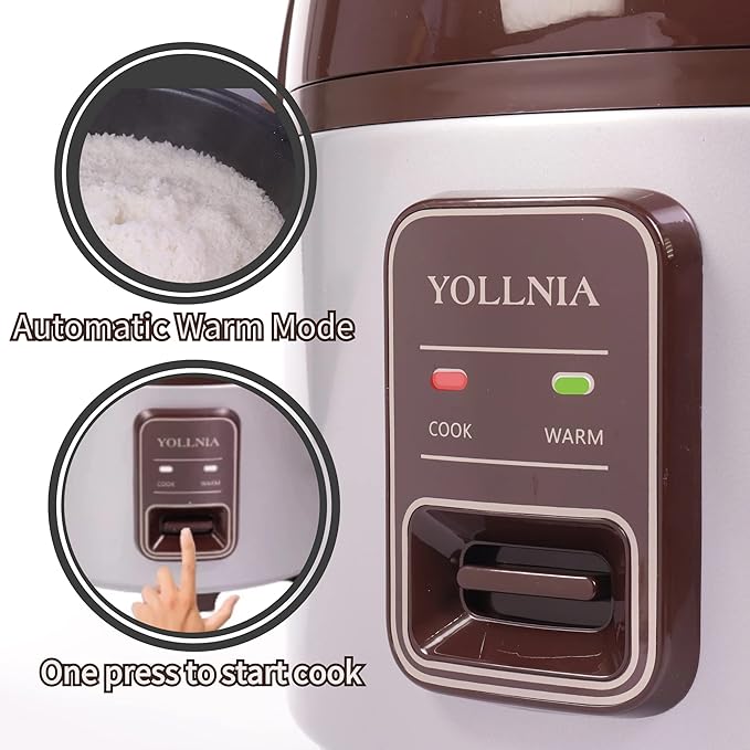 Commercial Large Rice Cooker & Food warmer | 13.8QT/65 Cup cooked rice | Non-stick Inner Pot |Auto Warmer Mode |1350W Fast Cooking