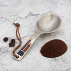 DANFORTH – Riversong/Mocha Coffee Scoop/Spoon – Handcrafted Pewter Coffee Scoop For Ground Coffee – 5 ½” – Made In USA