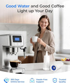 Waterdrop Coffee Filter, Replacement for Breville® Water Filter, Breville® Express Espresso Machine Water Filter, Breville® Barista Touch, Oracle® Touch BES990, TÜV SÜD Certified, 8 Packs