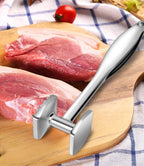 Meat Tenderizer Meat Hammer Mallet Tool Pounder For Tenderizing Steak Beef And Poultry. With Rubber Comfort Grip Handle.Dishwasher Easy