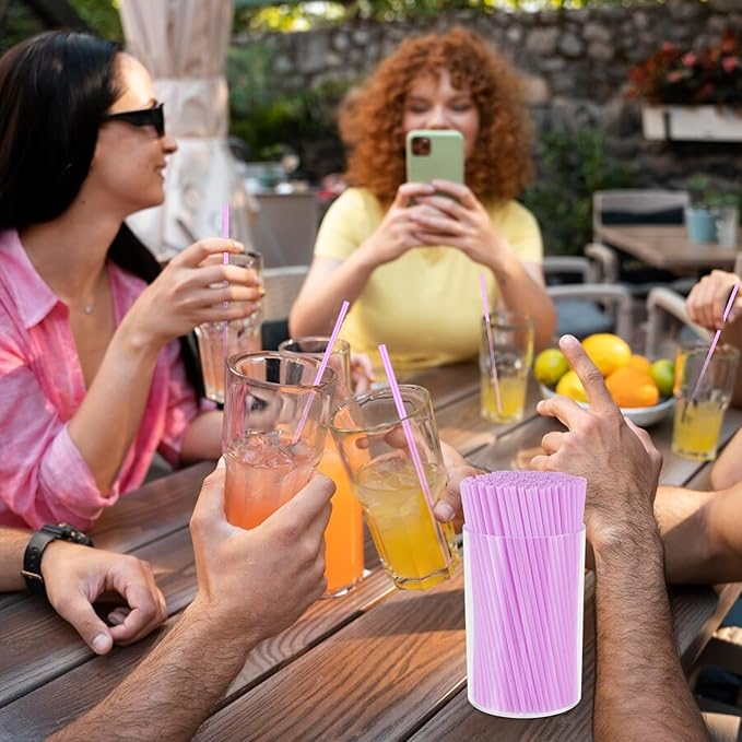 500 Pcs Lavender Purple Coffee Stir Sticks Set Lilac Purple Cocktail Straws Acrylic Stir Stick Holder Coffee Stirrers Holder Bar Straws Drink Stirrers for Coffee Bar Party Supplies Kitchen 2.7*4 Inch