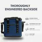 Magnetic Backpack Cooler Bag, Cold Retention Soft Coolers 30 Can Insulated Soft Sided Cooler with Waterproof Bag