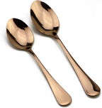 30-Piece 18/0 Stainless Steel Classical Flatware Set, Mirror Polishing Rose Gold, Service for 6