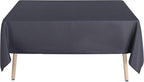 sancua Rectangle Tablecloth - 54 x 108 Inch - Stain and Wrinkle Resistant Washable Polyester Table Cloth, Decorative Fabric Table Cover for Dining Tables, Buffet Parties and Camping, Grey