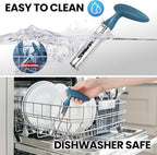 SCHVUBENR Premium Apple Corer Tool - Easy to Use and Clean - Sturdy Apple Remover with Sharp Serrated Tips - Stainless Steel Corers for Apple and Pear - Core Fruits with Ease (Blue)