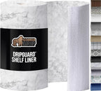 GORILLA GRIP DripGuard Drawer and Shelf Liner for Cabinet, Slip Resistant Non Adhesive Protection for Kitchen, BPA Free Smooth Surface Plastic Liners for Cabinets Bathroom Drawers 17.5x120 Inch Marble