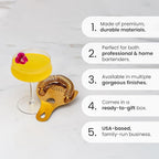 A Bar Above Black Hawthorne Strainer Cocktail, Bar Strainer Cocktail, with High-Density Spring, Mirrored Drink Strainer, Cocktail Strainer, for Boston Shakers and Mixing Glasses