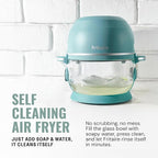 Non Toxic Air Fryer™ - Glass AirFryer 5 Quart w/ 360 Visibility, Self-Cleaning, 400F Vortex Air Fryer for Even Cooking, BPA-Free Teflon Free, 6-in-1 Functions, Rotisserie, Roast, Bake, Lavender