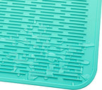 Silicone Dish Drying Mat for Multiple Usage,Easy clean,Eco-friendly,Heat-resistant Silicone Mat for Kitchen Counter or Sink,Refrigerator or Drawer Liner Mint 3XL 28 inches x 18 inches