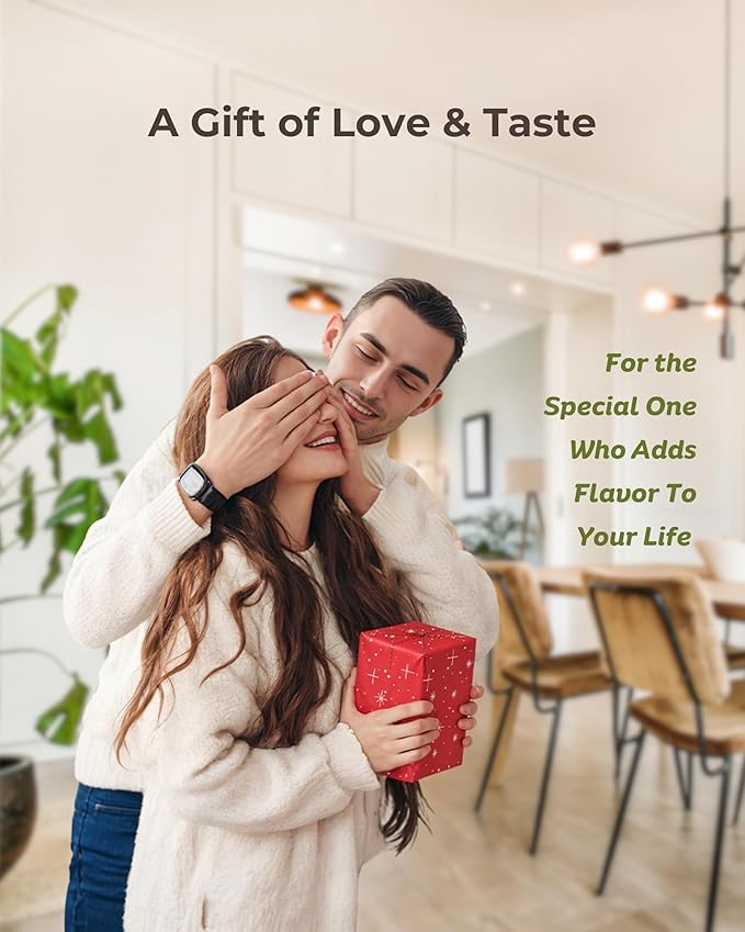 Vivosparks Electric Salt and Pepper Grinder Set, Upgraded 2-Speed Rechargeable Mills with 6-Level External Adjustable Coarseness, Stainless Steel, One-Hand Use, Storage Base & Gift Packaging