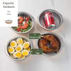 7" Aluminum Foil Pans with Integrated Handles and Snap-On Lids (5 pcs) | 2X Thickness Heavy-Duty Reusable Tin for Baking and Cooking