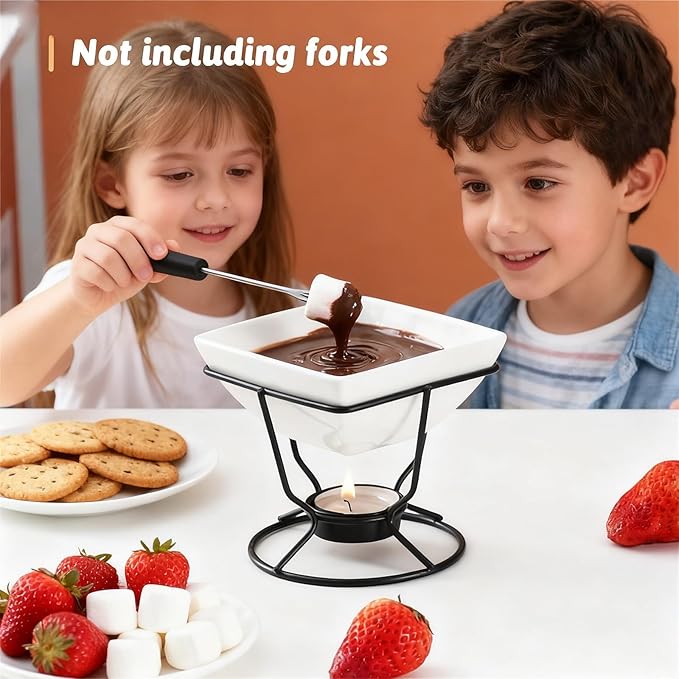 2 Pcs Butter Warmers for Seafood,Ceramic Butter Warmers for Chocolate or Cheese,Fondue Dishwasher Safe,Oven Safe,Microwave Safe