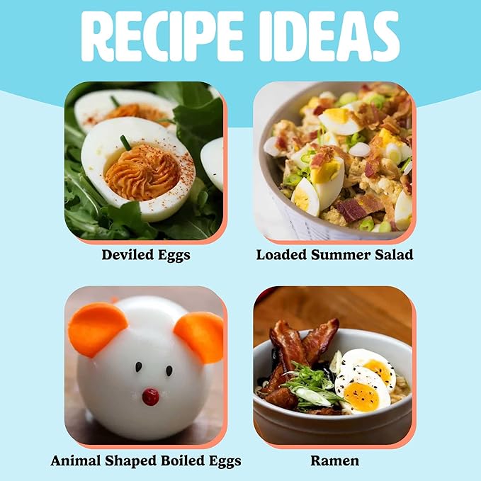 Tasty Mini Rapid Egg Cooker, 5-Egg Capacity for Perfect Hard Boiled Eggs or Omelets, Auto Shut Off, Red