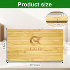 GCQ Bamboo Cutting Board for Panasonic NB-G110P FlashXpress Toaster Oven, Durable Cutting Boards With Heat Resistant Non-Skid Silicone Feet& Built-in Handles, and Space-Saving Design