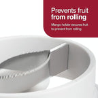 Zyliss 3-in-1 Mango Slicer, Peeler & Pit Remover Tool - Kitchen Mango Depitter & Peeler Gadget - Fruit Slicer with Micro-Serrated Stainless Steel Blader