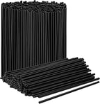 Prestee Plastic Coffee Stirrers, 2000ct, 5" - Plastic Straws, Drinks and Coffee Stir Sticks, Cocktail Swizzle Sticks, Disposable Stir Stick, Drinking Straws for Cocktails (Black)