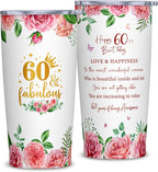60th Birthday Gifts for Women, Birthday Gifts for 60 Years Old Woman, 60th Bday Gift Ideas, 1965 Bday Gift for Women, 60 Years Old 20oz Tumbler for Woman