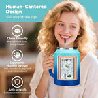 BENZZO 50 oz Tumbler with Handle and Straw Large Coffee Travel Mug Insulated Water Jug Thermal Cup Cold and Hot with Lid
