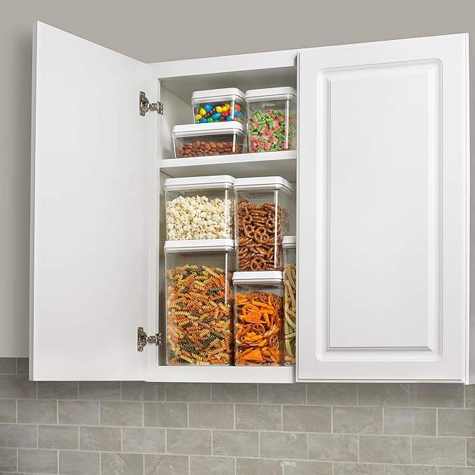 Polder 4.65-Quart Food Grade, BPA Free, Airtight Canister Locks in Freshness, Easily Stackable