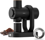 Burr Coffee Grinder,Wirsh Electric Single Dose Espresso Grinder Geimori GU64 with 64mm Flat Burr,Anti-Static Design,Stepless Adjustment from Fine to Coarse for Drip,Pour Over,French Press,Cold Brew