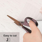 Myir JUN Placemats Set of 6, Vinyl Woven Placemats Place Mats Indoor Washable Table Mats Non-Slip Place mats for Dining Table (B-White, Set of 6)