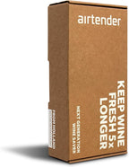 Airtender Vacuum Pump Wine Preserver with 6x Reusable Vacuum Sealer Wine Stopper for storing wine longer and preserving taste