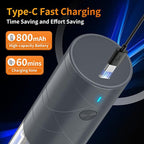 2Pack Electric Salt and Pepper Grinder Set USB Rechargeable with Warm LED Light, Adjustable Coarseness Lidaop Large Capacity Automatic Salt Pepper Mill Grinder for Kitchen, Restaurant, Outdoor (Grey)