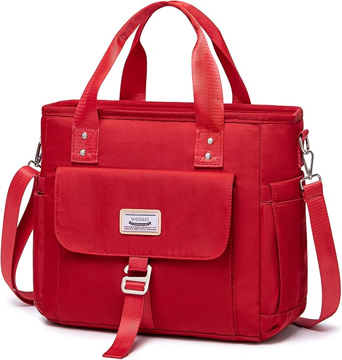 Weitars Insulated Lunch Bag for Women,Leak Proof Lunch Box for Work,Extra Large Lunch Tote Bag With Removable Shoulder Strap with Side Pockets,Reusable Lunch Cooler Bag For Picnic Hiking