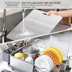 Titanium Cutting Board 3-Piece Set Pure Titanium Cutting Boards for Kitchen - Double-Sided Food-Grade Chopping Board Non-Stick Durable and Easy to Clean (S/M/L 3-Piece Set)