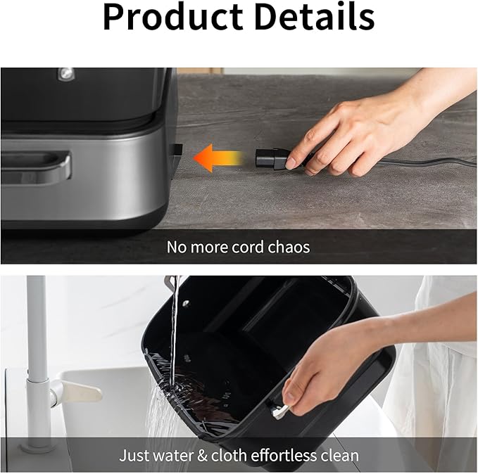 Slow Cooker 10-Quart - PFOA-Free Ceramic Coating, Oven Safe to 450°F | Keep Warm Function for Large Family Gatherings (Includes Silicone Spoon)
