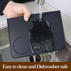 Espresso Tamping Mat 8"x6" – Compact Non-Slip Silicone Tamper Mat, Food-Grade Coffee Tamping Station for Home Baristas, Essential Espresso Accessories