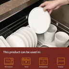 Ceramic Appetizer Plates Set of 6, Small Dessert Plates 7 inch, White Round Salad Plate, Porcelain Dinner Dishes for Cake, Waffle, Pasta, Microwave & Dishwasher Safe