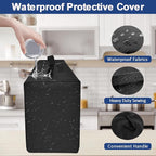 Coffee Maker Dust Cover for Ninja Pod & Grounds Specialty Single-Serve Coffee Maker PB051/PB051GB/PB051SG/PB051ST, Heavy Duty Waterproof Coffee Machine Protective Cover Case (Black)
