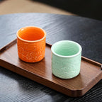 Ceramic Espresso Cups Set of 2 or 4-3oz Demitasse Cups for Coffee & Tea, No Handles, Durable & Dishwasher Safe (bisque, 4)