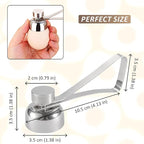Stainless Steel Egg Toppers Cutter Egg Opener Tolls,Effortless Soft Egg Top Cutter Tool, Egg Separator Egg Slicer, Cracker, and Egg Topper Opener for Kitchen Accessories