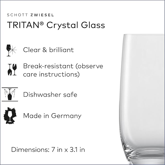 SCHOTT ZWIESEL Banquet Iced Beverage Cocktail Glass (Set of 6), Bar Glasses for Long Drinks, Dishwasher-Safe Machine-Made Tritan Crystal Glasses, Made in Germany(18 Ounce)