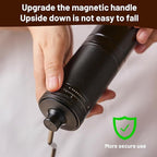 Z30 Manual Hand Coffee Grinder with 7 Star Stainless Steel Burr for French Press, Mocha, Espresso, External Adjustable Design, Three Bearing Positioning, Black, 20g