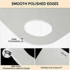 Titanium Cutting Board, Small 12” x 8” - 2MM Thick Premium Titanium Chopping Board - 100% Pure Titanium Cutting Boards for Kitchen - Double Sided, Ideal for Chopping, Slicing & Dicing