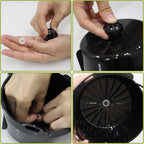 Coffee Machine Brewing Basket Bottom Spring Loaded Stopper Kits Replacement for Hamilton Beach Flexbrew 2-Way Coffee Maker Brew Basket Parts 990117900 990237500 (2)