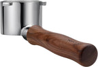 Normcore 51mm Bottomless Portafilter for DeLonghi La Specialista, 3-Ear Naked Espresso Tool with Walnut Handle for EC9155 9335 9355 9665 EC9335, 23-25g Barista Basket Included