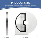 TK Half Hopper Vegetable Chopper Replacement Disc - Universal Half Hopper - Dicing 10mm