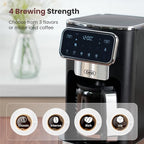 Gevi 12-Cup Programmable Coffee Maker with Touch Screen & Reusable Filter,Smart Drip Coffee Machine with Anti-Drip System, Perfect for Home,Iced Coffee