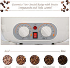 Upgrade Coffee Roaster Machine for Home Use, 110V Household Electric Coffee Bean Roaster with Timer 1200W Roasting Machine Peanut Bean Home Coffee Roaster