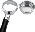 Normcore 58mm Silm Bottomless Portafilter with 18g Basket, Naked Portafilter with Black Anodized Aluminum Fit Gaggia Classic Machines, 18 g Precision Double shot Basket Included