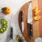 Cangshan ELBERT Series German Steel Forged Starter Knife Sets (Black, 3-Piece)