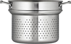 Tramontina Signature Stainless Steel Pasta Strainer Insert for Pot, Basket compatible with 8-Quart Stock Pot
