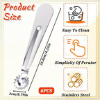 6 Pcs Tomato Stem Corer Strawberry Pitter Baller Practical Stainless Steel Huller Kitchen Tool Fruit Vegetable Stem Remover