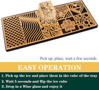 Ice Press Craft Modern Ice Molds Stamps For Cocktails Whiskey Bourbon Maker Brass Custom Ice Cube Stamp Fast Patterns Bartender Accessories