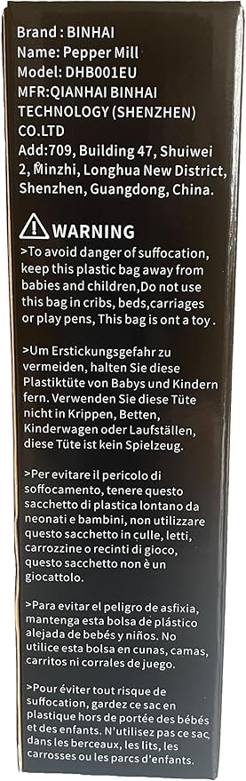 Wooden Pepper Mill Pepper Grinder Kit Manual mills Solid With Strong Adjustable Ceramic Grinders Set 8 Inches